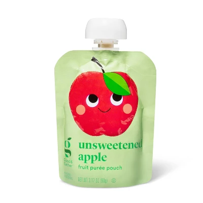 Unsweetened Apple Fruit Puree Pouches - 12ct - Good & Gather™ 5 Unsweetened Apple Fruit Puree Pouches - 12ct - Good & Gather™ - Image 3