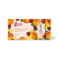 Peach Bellini Unsweetened Sparkling Water - 8pk/12 Fl Oz Cans - Good & Gather™ -Good & Gather GUEST 00b48423 85ff 451f ace9 c777160bcc2d