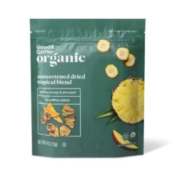 Organic Dried Unsweetened Tropical Blend - Banana, Mango & Pineapple - 4oz - Good & Gather™ -Good & Gather GUEST 03c40fb7 9aa0 42d9 bbfe 2a37fb4485aa