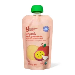 Apple Passion Fruit Coco Chia Baby Food Pouch - Brown - 4oz - Good & Gather™ -Good & Gather GUEST 0411bc04 3570 4272 9eea a1bf143807fc