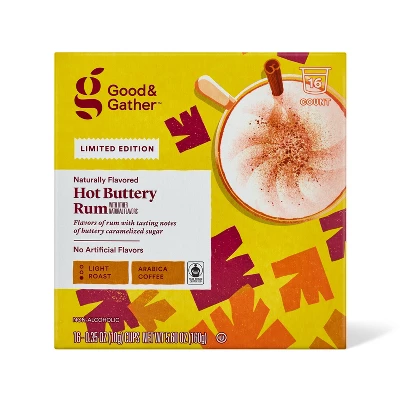Hot Buttery Rum Light Roast Coffee - 16ct Single Serve Pod - Good & Gather™ 6 Hot Buttery Rum Light Roast Coffee - 16ct Single Serve Pod - Good & Gather™ - Image 4