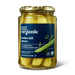 Organic Kosher Dill Pickle Spears - 24 Fl Oz - Good & Gather™ 7 Organic Kosher Dill Pickle Spears - 24 Fl Oz - Good & Gather™ -Good & Gather GUEST 0481d023 0e17 4aa3 b6e2 e286077f858a