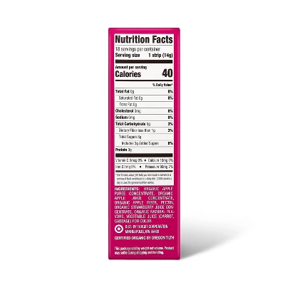 Organic Strawberry Strip - 9oz/18ct - Good & Gather™ 3 Organic Strawberry Strip - 9oz/18ct - Good & Gather™