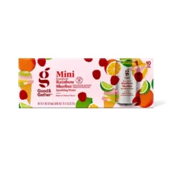 Rainbow Sherbet Sparkling Water - 10pk/7.5 Fl Oz Cans Good & Gather™ -Good & Gather GUEST 06a25b79 fb33 45b3 a84d 2ba0191162dc