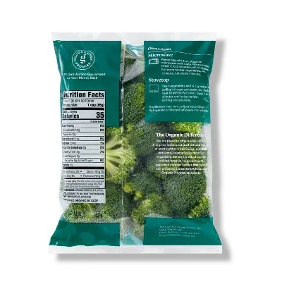 Fresh Organic Steam-in-Bag Broccoli Florets - 9oz - Good & Gather™ 3 Fresh Organic Steam-in-Bag Broccoli Florets - 9oz - Good & Gather™