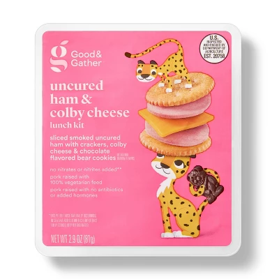 Uncured Ham & Colby Cheese Lunch Kit - 2.9oz - Good & Gather™ 5 Uncured Ham & Colby Cheese Lunch Kit - 2.9oz - Good & Gather™ - Image 3