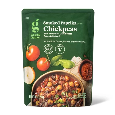Smoked Paprika Chickpeas Microwavable Pouch - 10oz - Good & Gather™ 5 Smoked Paprika Chickpeas Microwavable Pouch - 10oz - Good & Gather™ - Image 3
