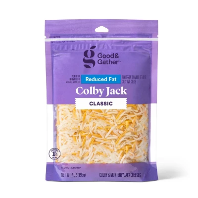Shredded Reduced Fat Colby Jack Cheese - 7oz - Good & Gather™ 5 Shredded Reduced Fat Colby Jack Cheese - 7oz - Good & Gather™ - Image 3