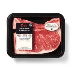 USDA Choice Angus Beef T-Bone Steak - Price Per Lb - Good & Gather™ -Good & Gather GUEST 0f4024c5 ddba 48a2 a93e 20af64642bf7