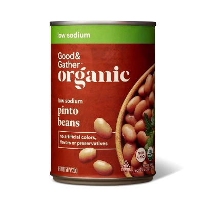 Organic Low Sodium Pinto Beans - 15oz - Good & Gather™ 4 Organic Low Sodium Pinto Beans - 15oz - Good & Gather™ - Image 3