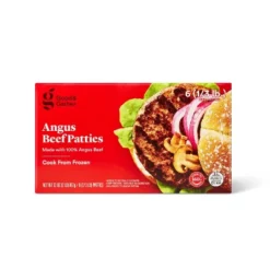 Angus Beef Burger Patties - Frozen - 32oz/6ct - Good & Gather™ 7 Angus Beef Burger Patties - Frozen - 32oz/6ct - Good & Gather™ -Good & Gather GUEST 13236b36 9443 4f72 9b63 b96efa1890ae