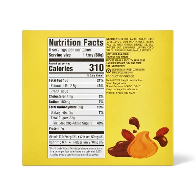 Peanut Butter Filled Wafer Stix With Cocoa Spread - 12.7oz/6ct - Good & Gather™ 3 Peanut Butter Filled Wafer Stix With Cocoa Spread - 12.7oz/6ct - Good & Gather™