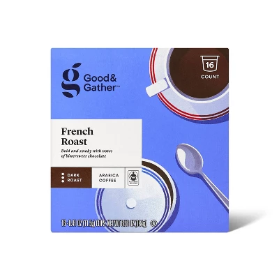 French Roast Dark Roast Coffee - 16ct Single Serve Pods - Good & Gather™ 6 French Roast Dark Roast Coffee - 16ct Single Serve Pods - Good & Gather™ - Image 4