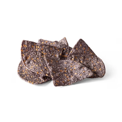 Organic Blue Corn Tortilla Chips With Flax Seeds - 12oz - Good & Gather™ 4 Organic Blue Corn Tortilla Chips With Flax Seeds - 12oz - Good & Gather™ - Image 2