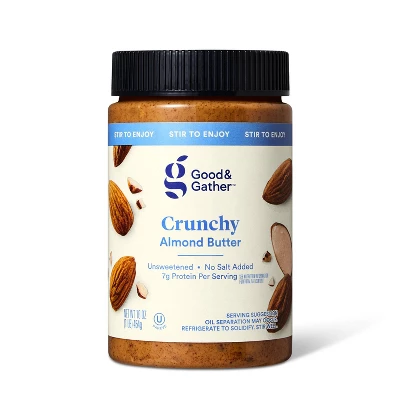 Stir Crunchy Almond Butter 16oz - Good & Gather™ 5 Stir Crunchy Almond Butter 16oz - Good & Gather™ - Image 3