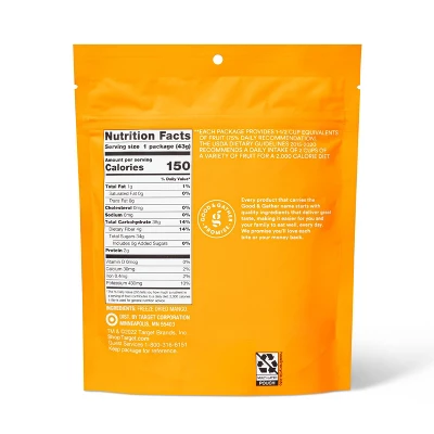 Freeze Dried Mango Slices - 1.5oz - Good & Gather™ 3 Freeze Dried Mango Slices - 1.5oz - Good & Gather™