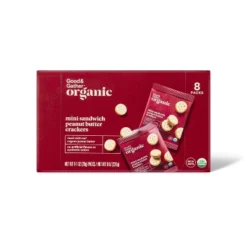 Organic Mini Peanut Butter Sandwich Crackers - 8oz/8ct - Good & Gather™ -Good & Gather GUEST 1df4fa3f c70a 444f ba13 53deacf1b687