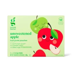 Unsweetened Apple Fruit Puree Pouches - 12ct - Good & Gather™ 9 Unsweetened Apple Fruit Puree Pouches - 12ct - Good & Gather™ -Good & Gather GUEST 1ebb58ff d6e1 4dee bd25 1a22b124befb