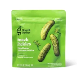 Petite Kosher Dill Pickle Snack Pouch - 4.8oz - Good & Gather™ 9 Petite Kosher Dill Pickle Snack Pouch - 4.8oz - Good & Gather™ -Good & Gather GUEST 1f657533 94da 46d1 bc33 78e6a52b9725