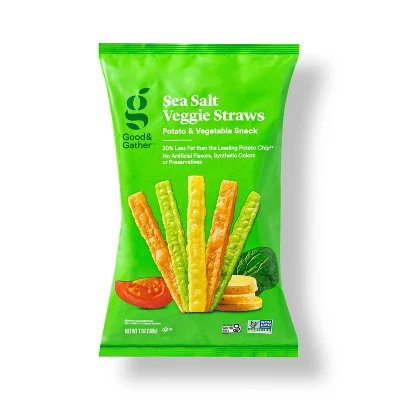 Sea Salt Veggie Straws - 7oz - Good & Gather™ 5 Sea Salt Veggie Straws - 7oz - Good & Gather™ - Image 3