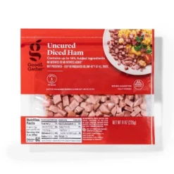 Uncured Diced Ham - 8oz - Good & Gather™ -Good & Gather GUEST 20ba2a53 5014 4b0b 98c4 77d0d315a119