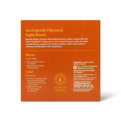 Naturally Flavored Caramel Macchiato Light Roast Coffee - 16ct Single Serve Pods - Good & Gather™ 4 Naturally Flavored Caramel Macchiato Light Roast Coffee - 16ct Single Serve Pods - Good & Gather™ - Image 2