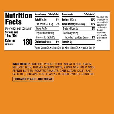Mini Peanut Butter Filled Pretzels Multipack - 9ct - Good & Gather™ 6 Mini Peanut Butter Filled Pretzels Multipack - 9ct - Good & Gather™ - Image 4