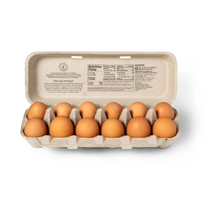 Organic Cage-Free Grade A Large Brown Eggs - Good & Gather™ 3 Organic Cage-Free Grade A Large Brown Eggs - Good & Gather™