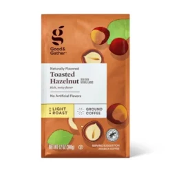 Naturally Flavored Toasted Hazelnut Light Roast Ground Coffee - 12oz - Good & Gather™ -Good & Gather GUEST 29c005b9 6976 40ee 94ff 9cf63b1705dc