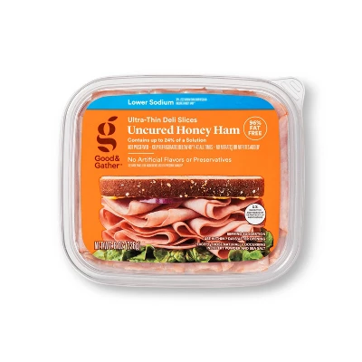 Lower Sodium Uncured Honey Ham Ultra-Thin Deli Slices - 8oz - Good & Gather™ 5 Lower Sodium Uncured Honey Ham Ultra-Thin Deli Slices - 8oz - Good & Gather™ - Image 3