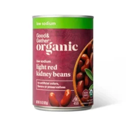 Organic Low Sodium Light Red Kidney Beans - 15oz - Good & Gather™ 9 Organic Low Sodium Light Red Kidney Beans - 15oz - Good & Gather™ -Good & Gather GUEST 2d64210a e589 4685 b45b 5944aa017172