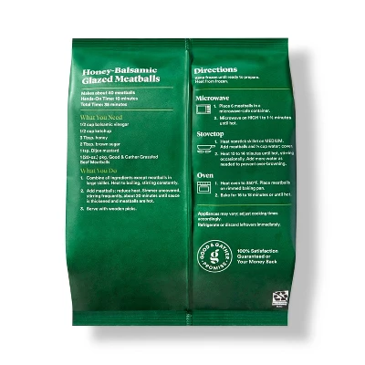 All Natural USDA Grassfed Beef Meatballs - Frozen - 20oz - Good & Gather™ 4 All Natural USDA Grassfed Beef Meatballs - Frozen - 20oz - Good & Gather™ - Image 2