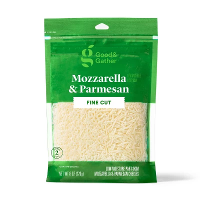 Finely Shredded Mozzarella & Parmesan Cheese - 8oz - Good & Gather™ 5 Finely Shredded Mozzarella & Parmesan Cheese - 8oz - Good & Gather™ - Image 3