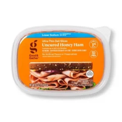 Lower Sodium Uncured Honey Ham Ultra-Thin Deli Slices - 16oz - Good & Gather™ -Good & Gather GUEST 2f460429 03cf 444a 9ae4 5ab29dea5671
