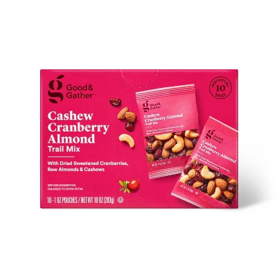Cashew Cranberry Almond Trail Mix - 10oz/10ct - Good & Gather™ 5 Cashew Cranberry Almond Trail Mix - 10oz/10ct - Good & Gather™ - Image 3