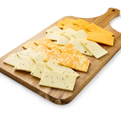 Pepper Jack, Colby Jack, Swiss & Cheddar Cheese Slice Party Tray - 28ct/16oz - Good & Gather™ 4 Pepper Jack, Colby Jack, Swiss & Cheddar Cheese Slice Party Tray - 28ct/16oz - Good & Gather™ - Image 2