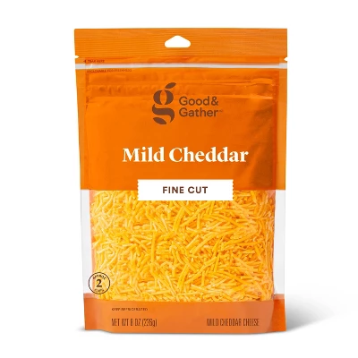 Finely Shredded Mild Cheddar Cheese - 8oz - Good & Gather™ 5 Finely Shredded Mild Cheddar Cheese - 8oz - Good & Gather™ - Image 3