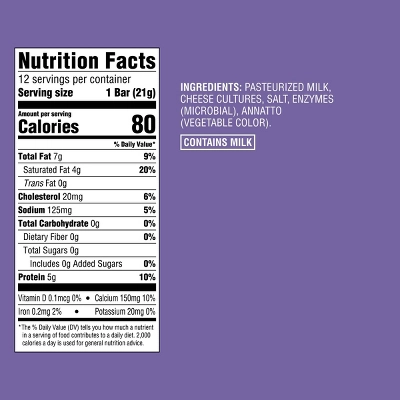 Colby Jack Cheese Snack Bars - 9oz/12ct - Good & Gather™ 5 Colby Jack Cheese Snack Bars - 9oz/12ct - Good & Gather™ - Image 3