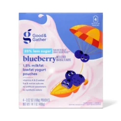 Kids' Reduced Sugar Yogurt Pouches - 3.5oz/4ct - Good & Gather™ 10 Kids' Reduced Sugar Yogurt Pouches - 3.5oz/4ct - Good & Gather™ -Good & Gather GUEST 48a54cb0 1f3e 4110 9fc4 a5d5046190a9