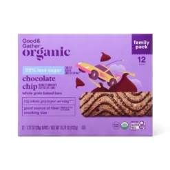 Organic 25% Less Sugar Chocolate Chip Whole Grain Baked Bars - 15.24oz - Good & Gather™ -Good & Gather GUEST 4e1394d1 1e54 4bc8 8507 8edeb6bf6ac5