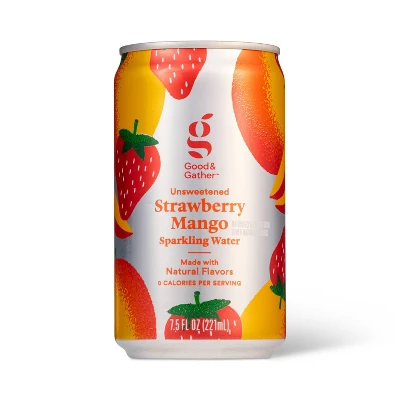 Strawberry Mango Sparkling Water - 10pk/7.5 Fl Oz Cans Good & Gather™ 4 Strawberry Mango Sparkling Water - 10pk/7.5 Fl Oz Cans Good & Gather™ - Image 2