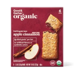 Organic Whole Grain Apple Cinnamon Fruit & Grain Bars - 6ct - Good & Gather™ 9 Organic Whole Grain Apple Cinnamon Fruit & Grain Bars - 6ct - Good & Gather™ -Good & Gather GUEST 5184fa03 539a 4b50 aa55 03678d5452c7