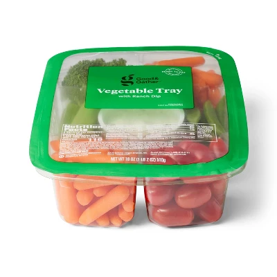 Vegetable Tray With Ranch Dip (Veggies May Vary) - 18oz - Good & Gather™ 4 Vegetable Tray With Ranch Dip (Veggies May Vary) - 18oz - Good & Gather™ - Image 2