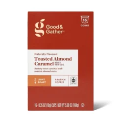 Naturally Flavored Toasted Almond Caramel Light Roast Coffee - 16ct Single Serve Pods - Good & Gather™ 7 Naturally Flavored Toasted Almond Caramel Light Roast Coffee - 16ct Single Serve Pods - Good & Gather™ -Good & Gather GUEST 52566ff6 3da5 491e bc06 d3a9da4000e4