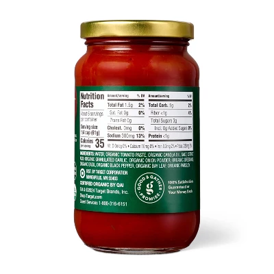 Organic Pizza Sauce - 14oz - Good & Gather™ 3 Organic Pizza Sauce - 14oz - Good & Gather™