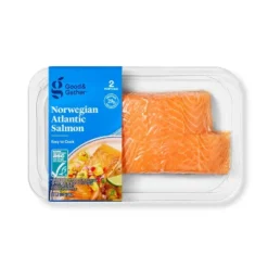 Skin-On Atlantic Salmon - 10oz/2pk - Good & Gather™ -Good & Gather GUEST 56bcbbde 5170 446c b764 a4b97918547a