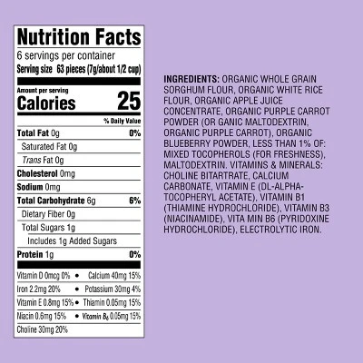 Organic Puffs Baby Snacks - Carrot Blueberry - 1.48oz - Good & Gather™ 6 Organic Puffs Baby Snacks - Carrot Blueberry - 1.48oz - Good & Gather™ - Image 4