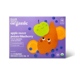 Organic Applesauce Pouches - Apple Sweet Potato Blueberry - 12ct - Good & Gather™ -Good & Gather GUEST 58a2badd f15a 4fbe 89af 5d3229ac8dd0