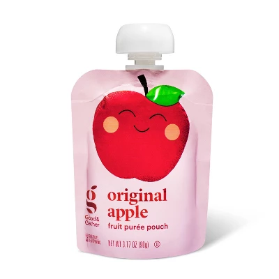 Original Apple Fruit Puree Pouches - 24ct - Good & Gather™ 5 Original Apple Fruit Puree Pouches - 24ct - Good & Gather™ - Image 3