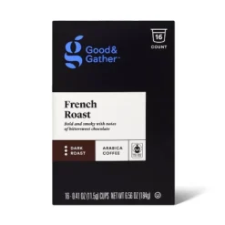 French Roast Dark Roast Coffee - 16ct Single Serve Pods - Good & Gather™ 8 French Roast Dark Roast Coffee - 16ct Single Serve Pods - Good & Gather™ -Good & Gather GUEST 5c988ebc 777b 4801 8ccb d0334b07e78e